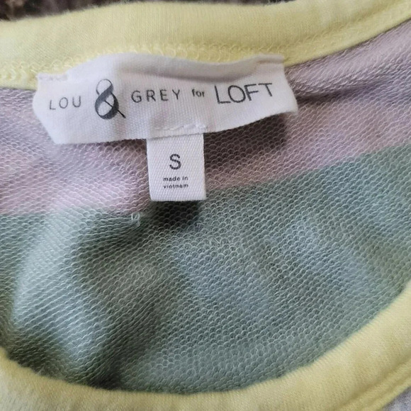 Lou & Grey for LOFT size S Color Block Striped Maxi Dress multicolor women's - Picture 6 of 10